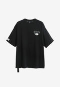 Camiseta TEDDY Mike Bag de corte regular con print en pecho y espalda | MWM [PS_COLORS:BLACK]