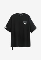 Camiseta TEDDY Mike Bag de corte regular con print en pecho y espalda | MWM [PS_COLORS:BLACK]