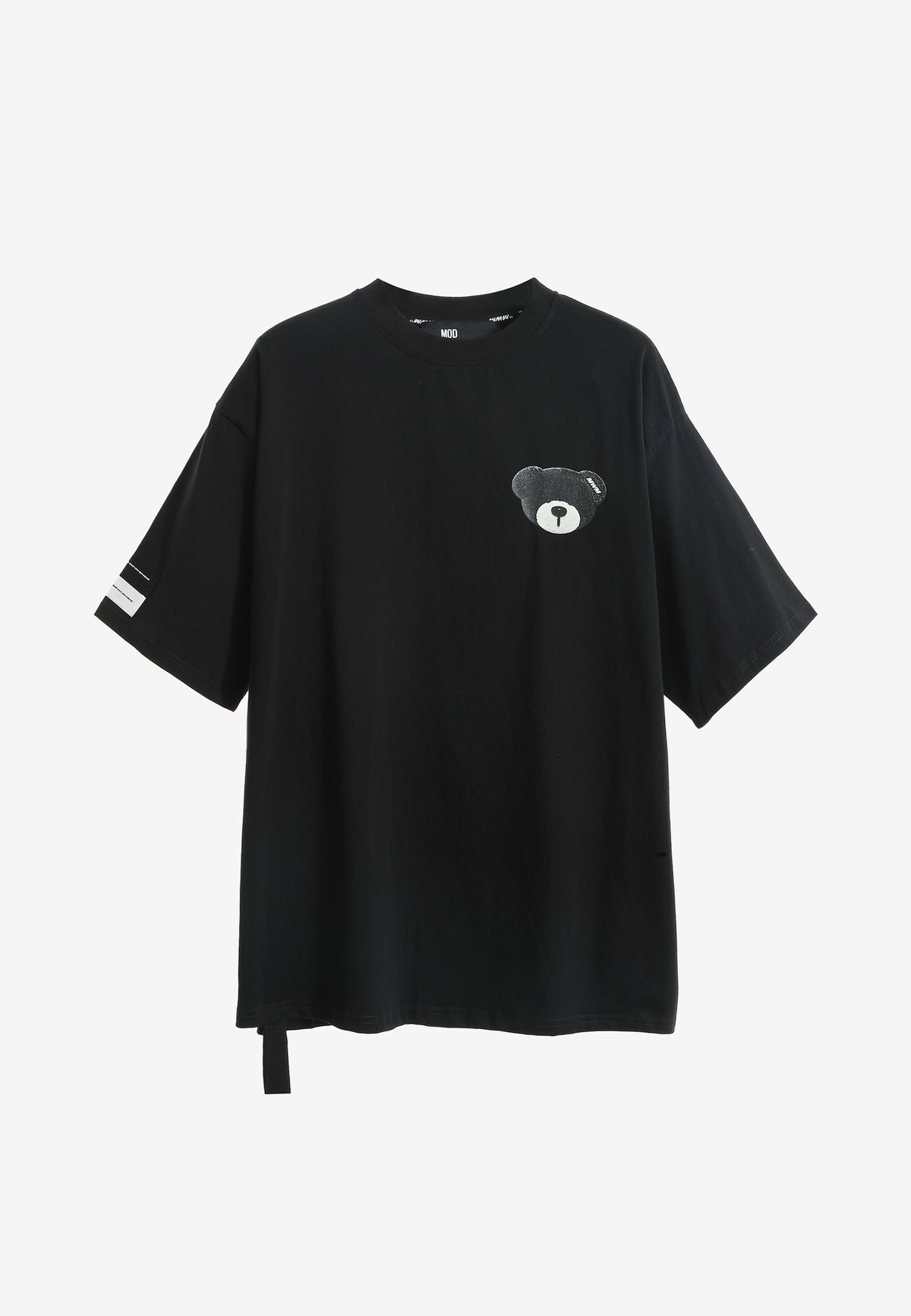 Camiseta TEDDY Mike Bag de corte regular con print en pecho y espalda | MWM [PS_COLORS:BLACK]