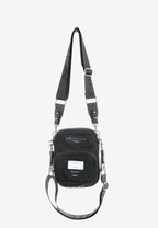 Bolso bandolera con bolsillos y parche con logo | MWM [PS_COLORS:BLACK]