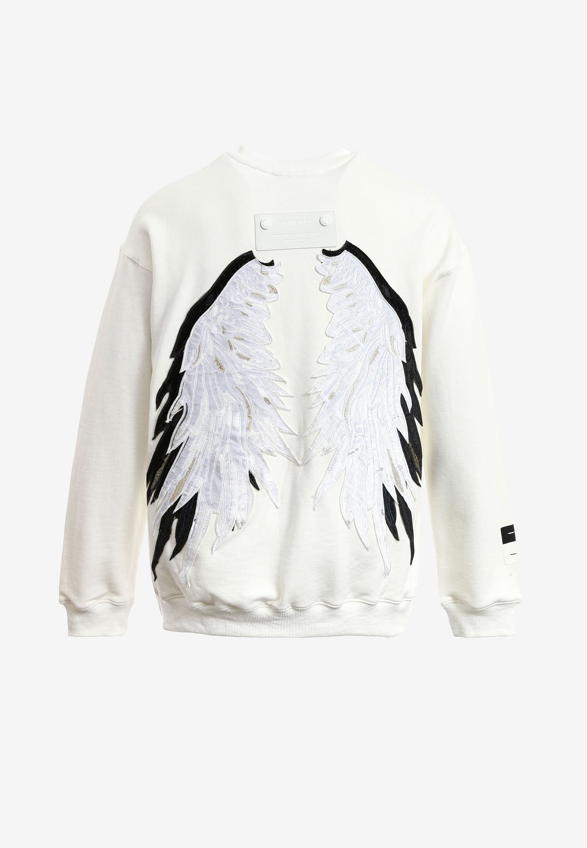 Sudadera de niño Wings de corte relajado con estrellas frontales y doble parche de alas en la espalda | MWM [PS_COLORS:UNASSIGNED]