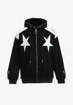Sudadera con capucha de niño Wings de corte relajado con estrellas frontales y alas en la espalda | MWM [PS_COLORS:UNASSIGNED]