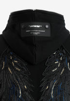 Sudadera con capucha de niño Wings de corte relajado con estrellas frontales y alas en la espalda | MWM [PS_COLORS:UNASSIGNED]