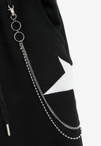 Pantalón jogger de niño Wings con parches de estrellas y cadena lateral | MWM [PS_COLORS:BLACK]