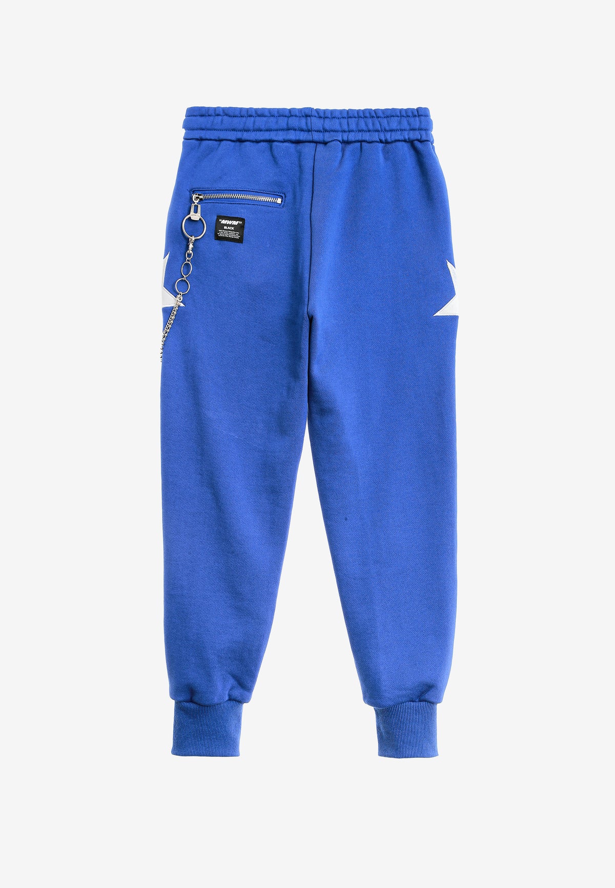 Pantalón jogger de niño Wings con parches de estrellas y cadena lateral | MWM [PS_COLORS:BLUE]