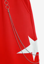 Pantalón jogger de niño Wings con parches de estrellas y cadena lateral | MWM [PS_COLORS:RED]