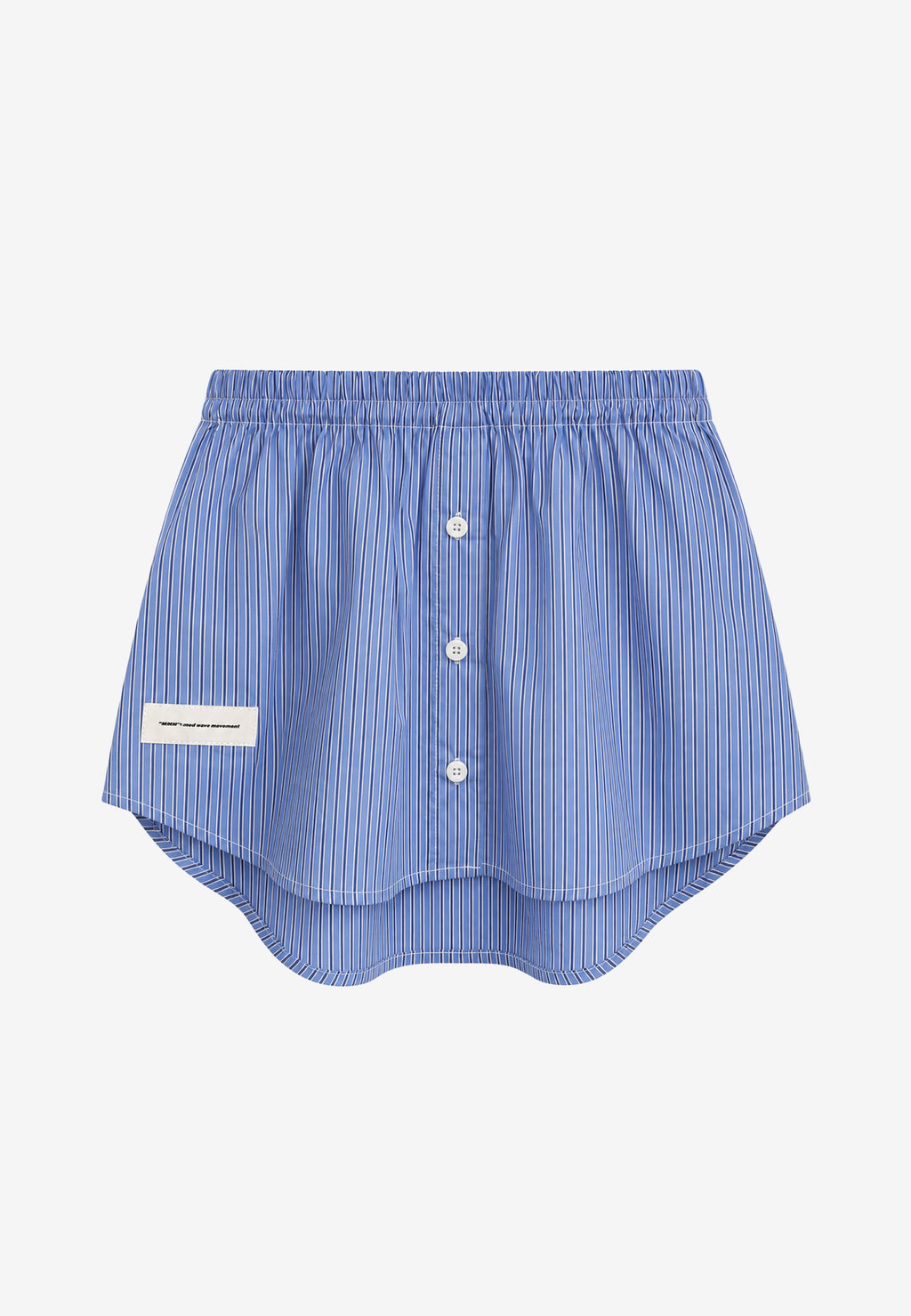 Sobrefalda efecto camisa larga con botones | MWM [PS_COLORS:BLUE]