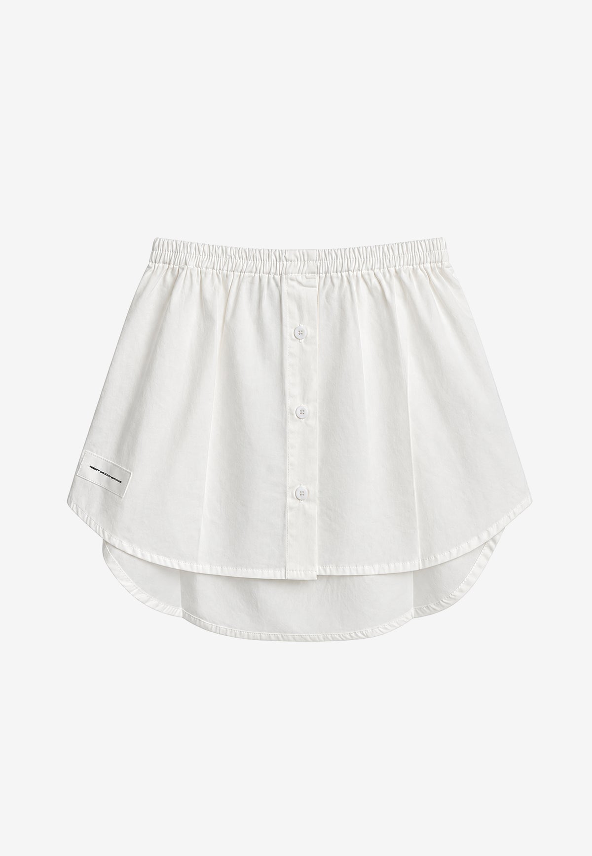 Sobrefalda efecto camisa larga con botones | MWM [PS_COLORS:WHITE]