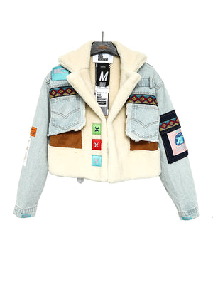 DENIM/BEIGE