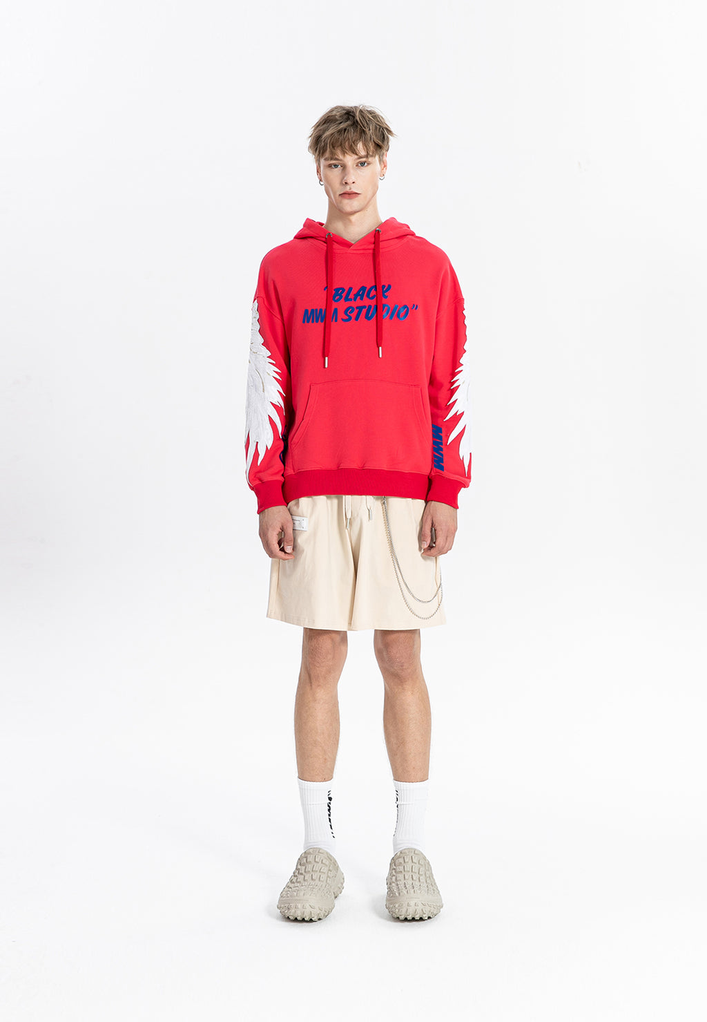 Sudadera con capucha y alas bordadas | MWM