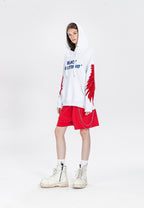 Sudadera con capucha y alas bordadas | MWM