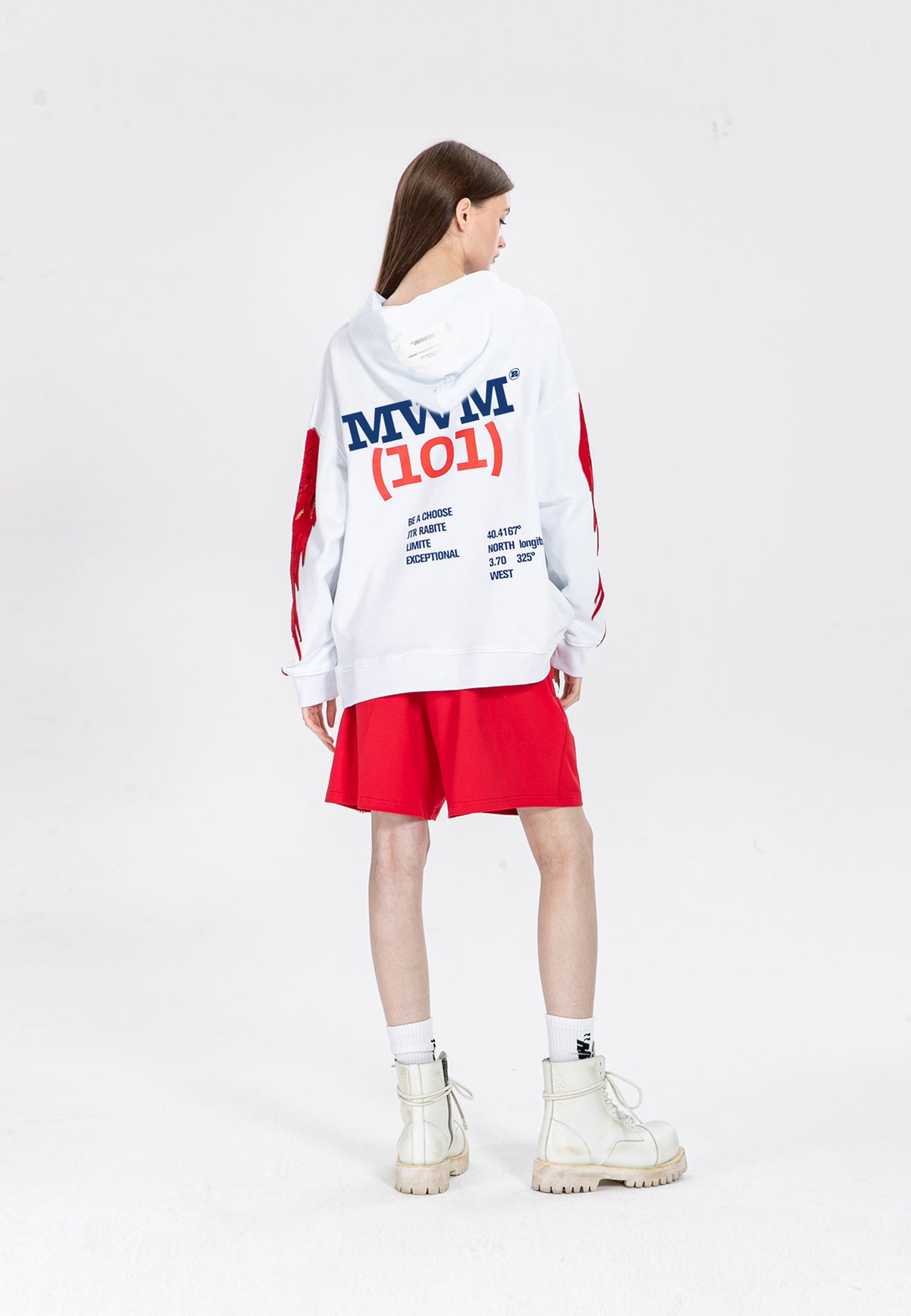 Sudadera con capucha y alas bordadas | MWM