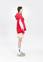 Sudadera con capucha y alas bordadas | MWM