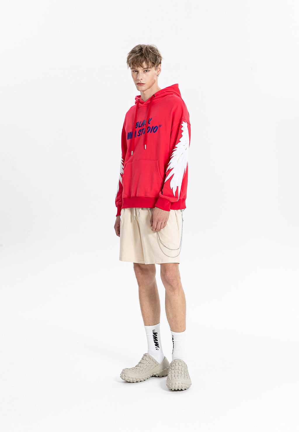 Sudadera con capucha y alas bordadas | MWM