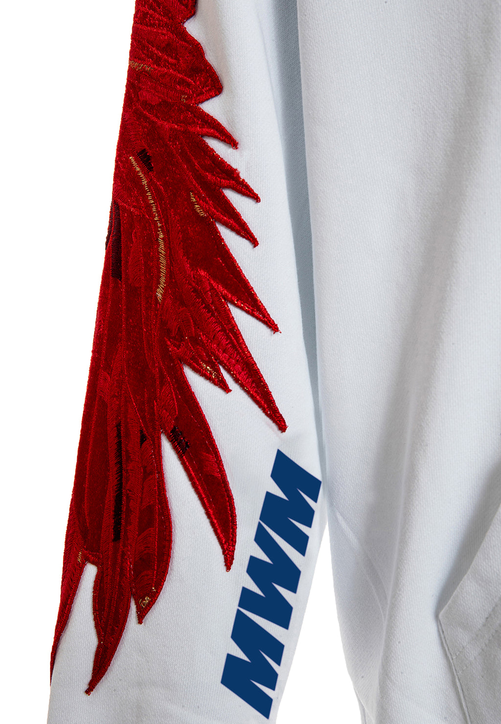 Sudadera con capucha y alas bordadas | MWM