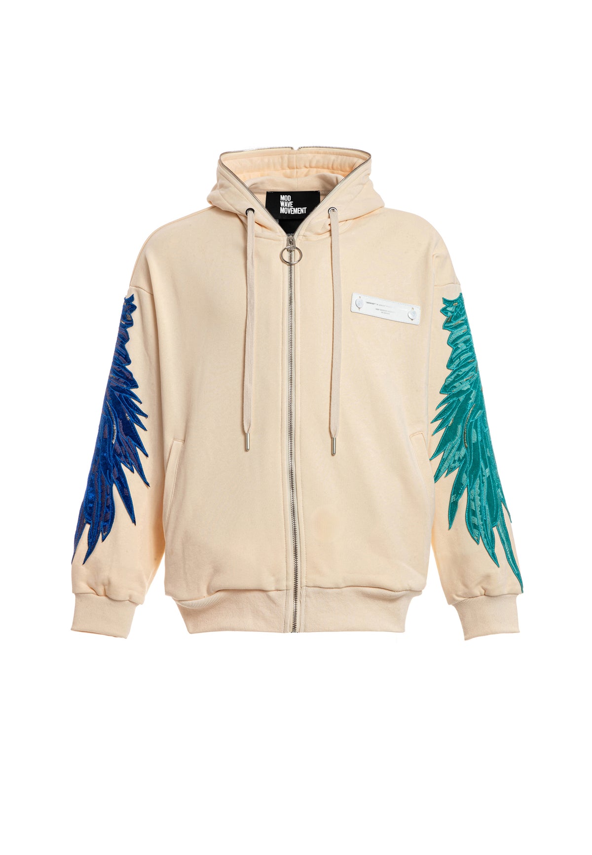 Sudadera con capucha de alas bordadas | MWM