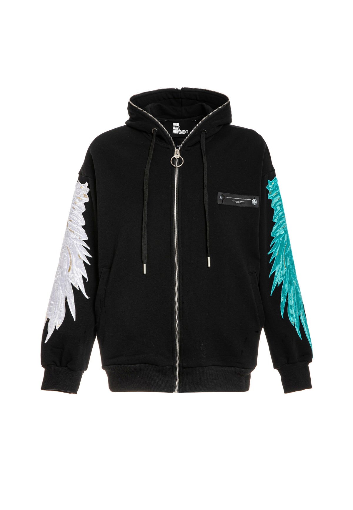 Sudadera con capucha de alas bordadas | MWM