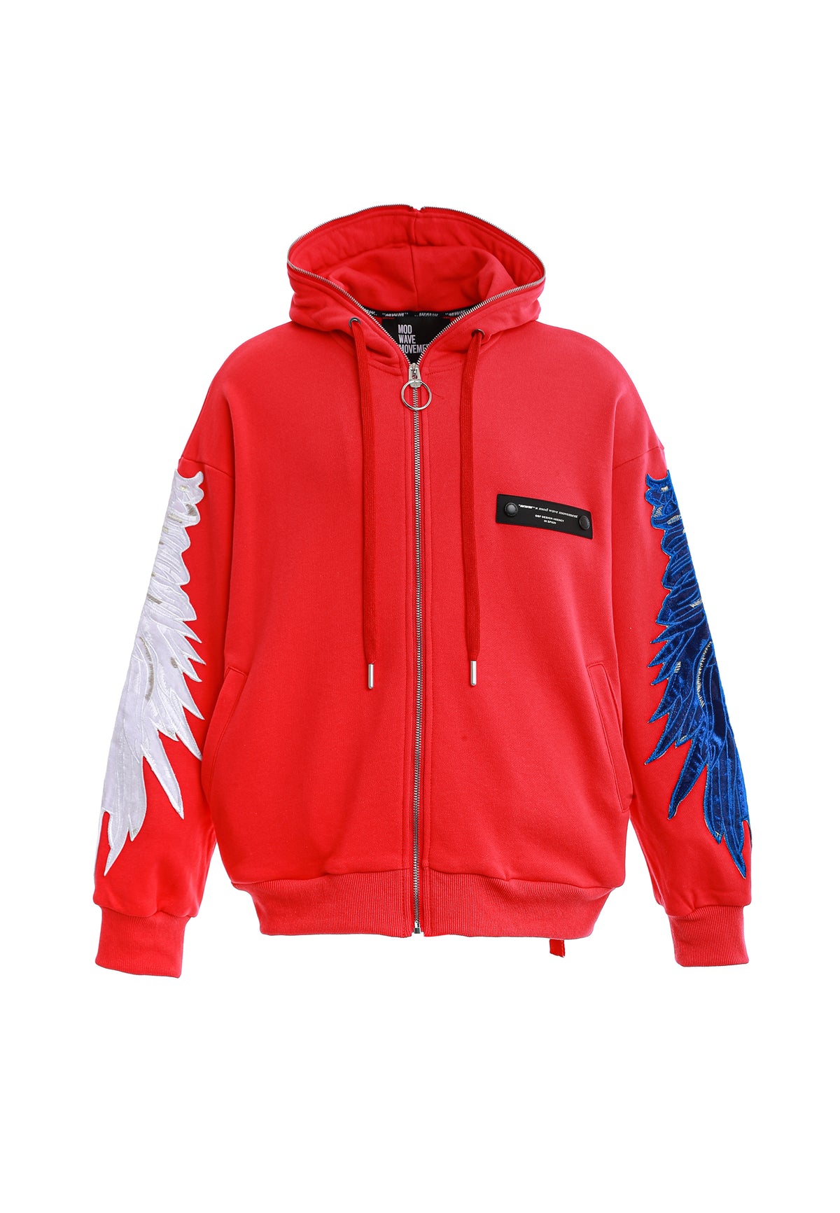Sudadera con capucha de alas bordadas | MWM