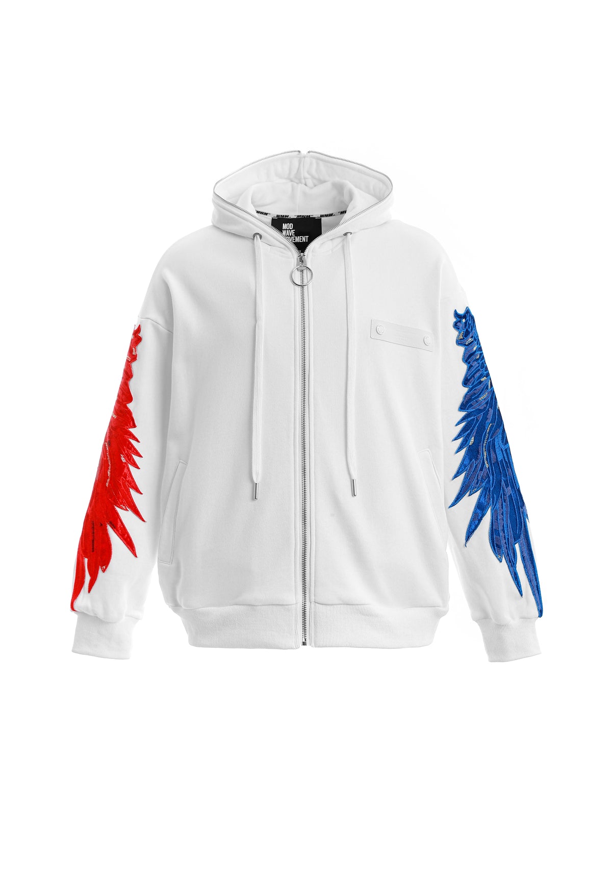 Sudadera con capucha de alas bordadas | MWM