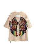 Camiseta con alas bordadas y lentejuelas | MWM