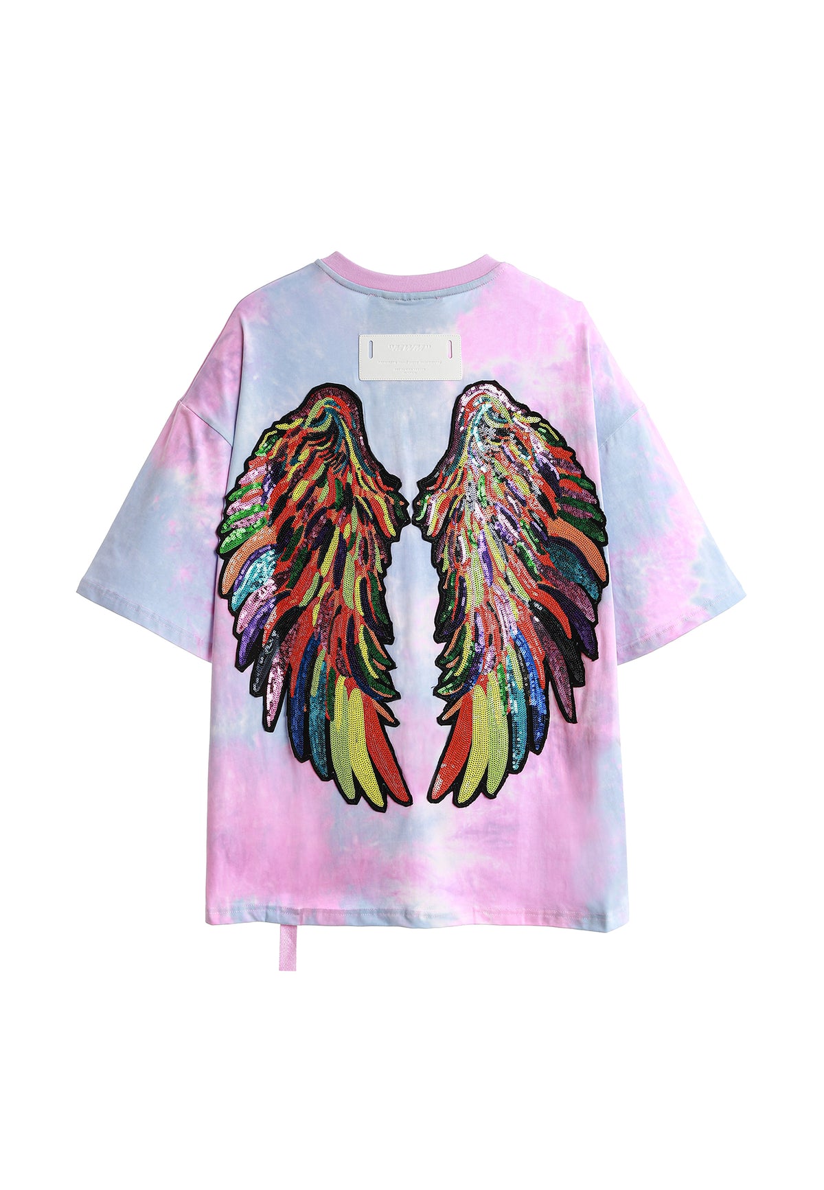 Camiseta con alas bordadas y lentejuelas | MWM