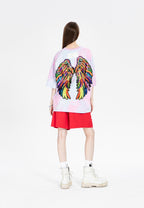 Camiseta con alas bordadas y lentejuelas | MWM