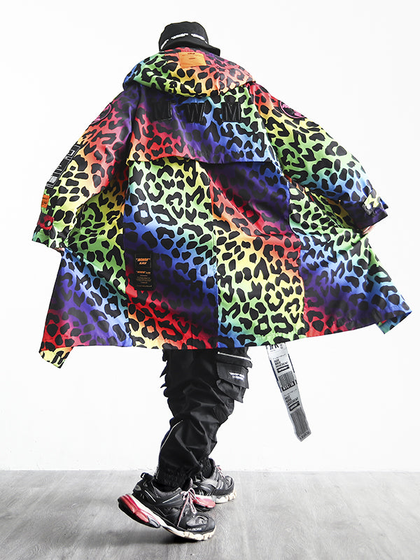 ANIMAL PRINT PUFFER PARKA