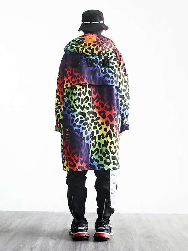 ANIMAL PRINT PUFFER PARKA