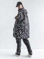 ANIMAL PRINT PUFFER PARKA