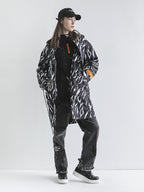 ANIMAL PRINT PUFFER PARKA