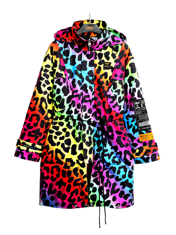 ANIMAL PRINT PUFFER PARKA