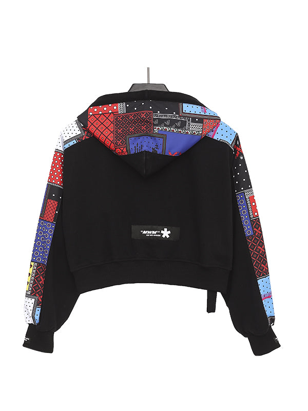 SUDADERA CORTA MULTICOLOR