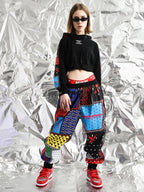 MULTICOLOR CROPPED SWEATSHIRT