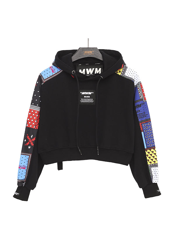 SUDADERA CORTA MULTICOLOR