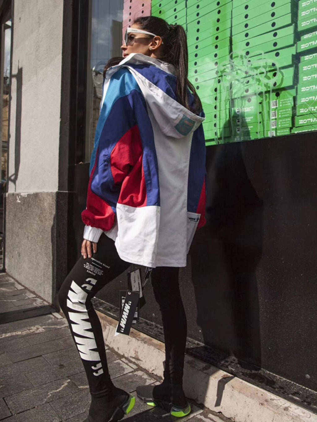 MULTICOLOR PANEL JACKET