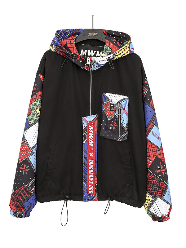 CHAQUETA MULTICOLOR CAPUCHA
