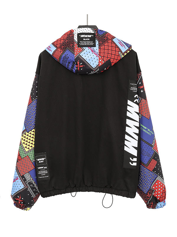 CHAQUETA MULTICOLOR CAPUCHA