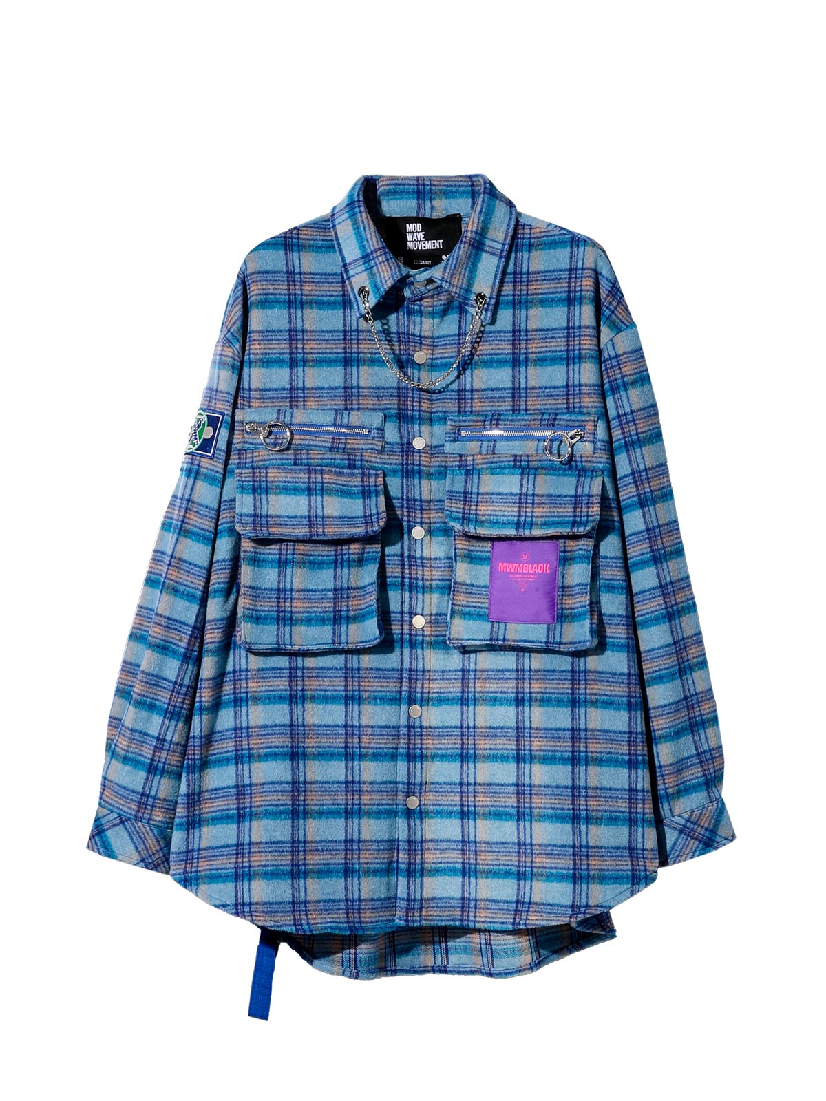 CAMISA CUADROS CON CADENA