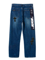 PANTALÓN VAQUERO CRUCES