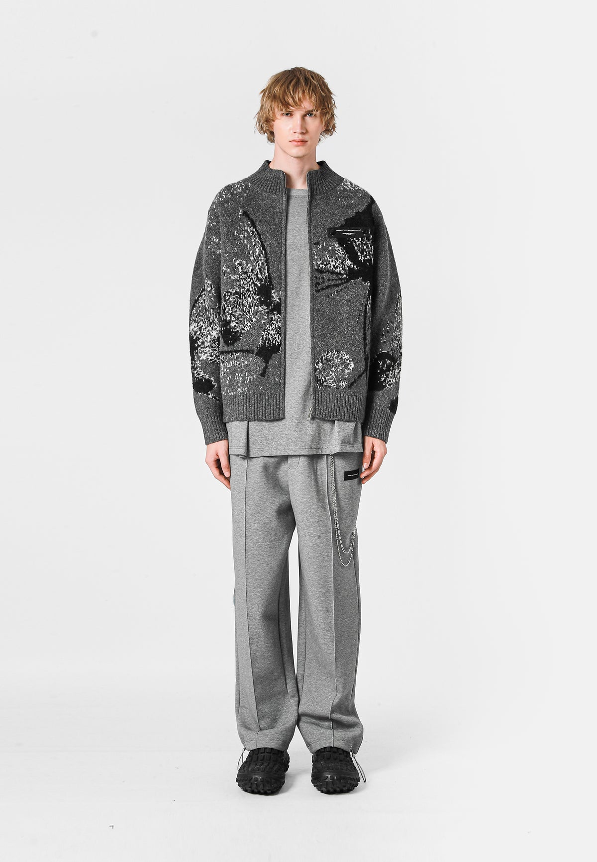 MWM KNITTED CARDIGAN WITH ZIPPER