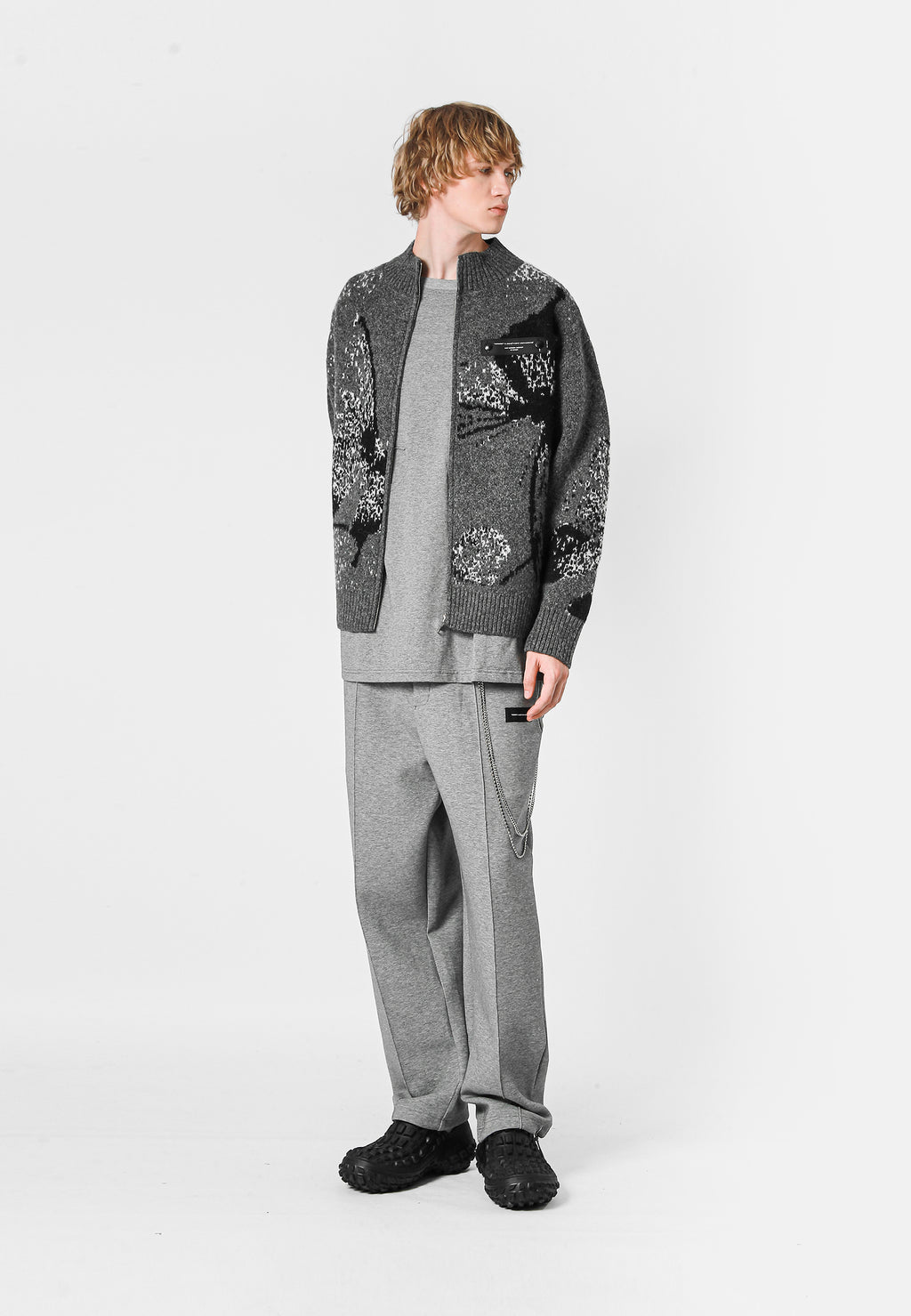 MWM KNITTED CARDIGAN WITH ZIPPER