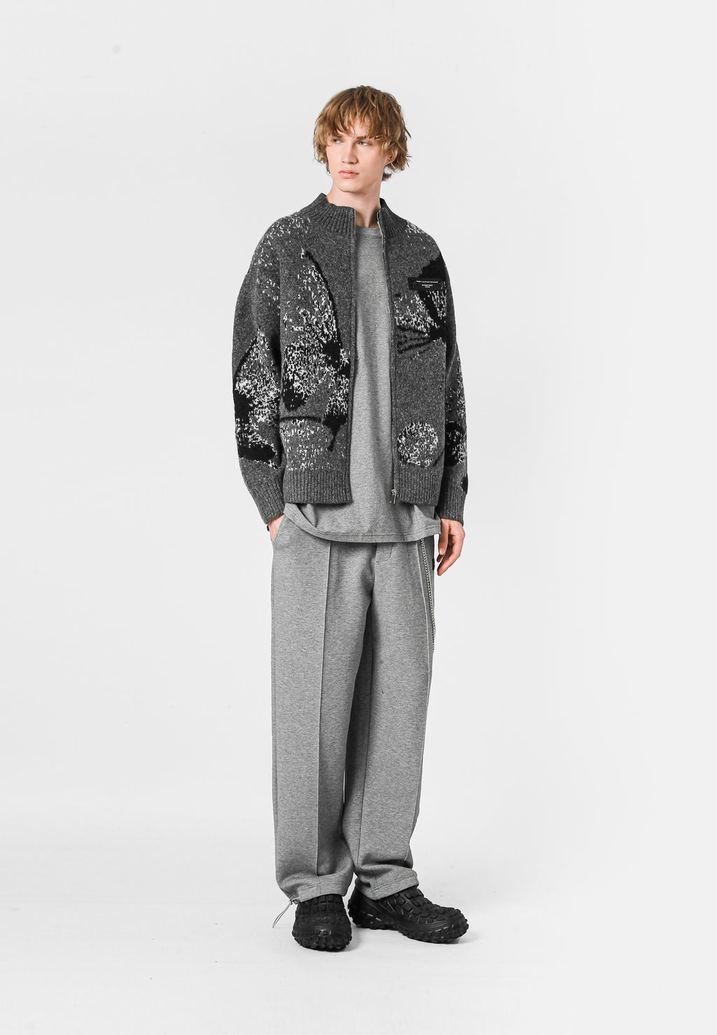 MWM KNITTED CARDIGAN WITH ZIPPER