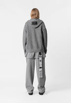 SUDADERA DE PUNTO CON CAPUCHA MWM