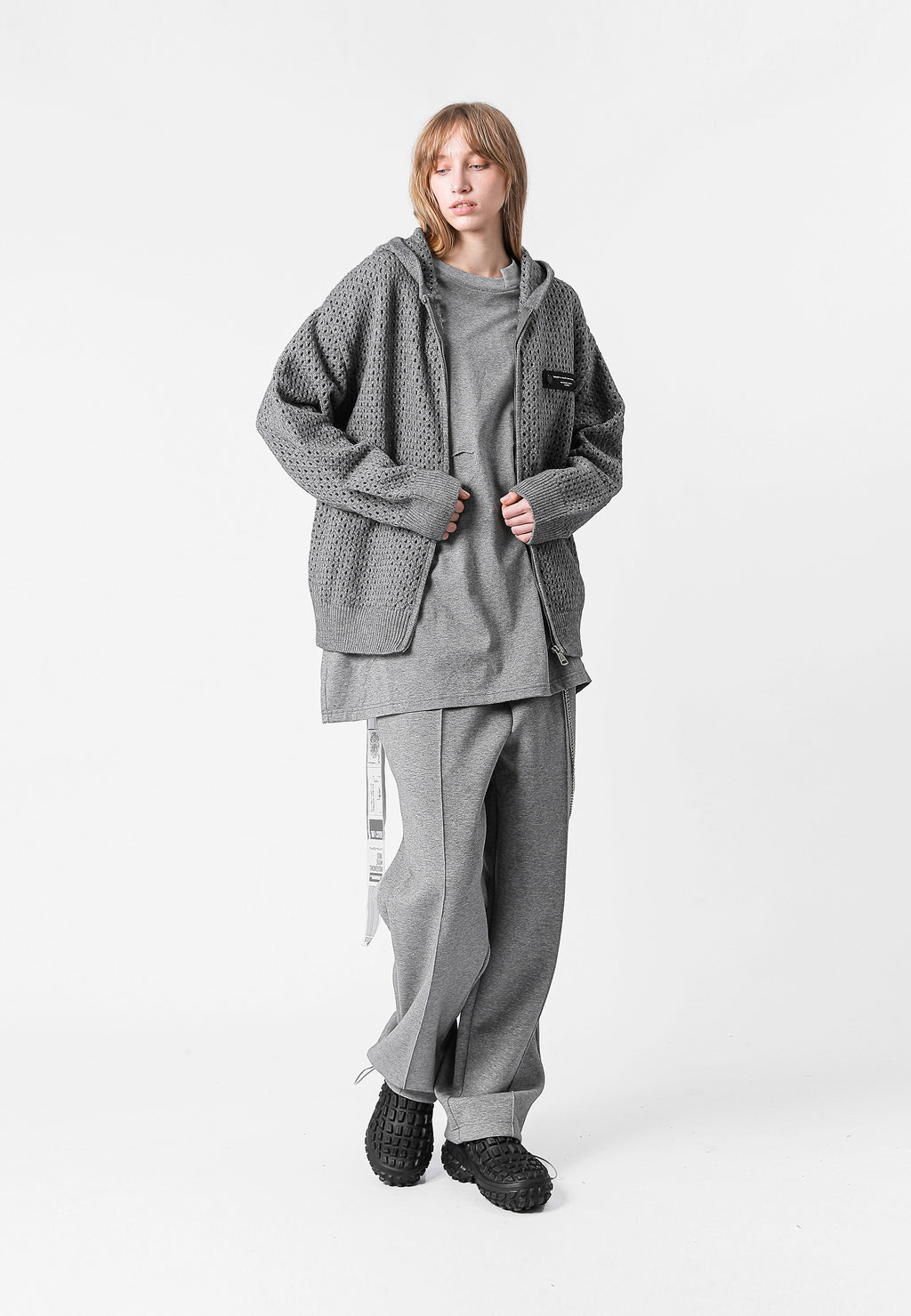SUDADERA DE PUNTO CON CAPUCHA MWM