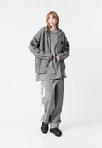 SUDADERA DE PUNTO CON CAPUCHA MWM