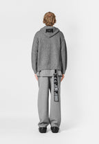 SUDADERA DE PUNTO CON CAPUCHA MWM