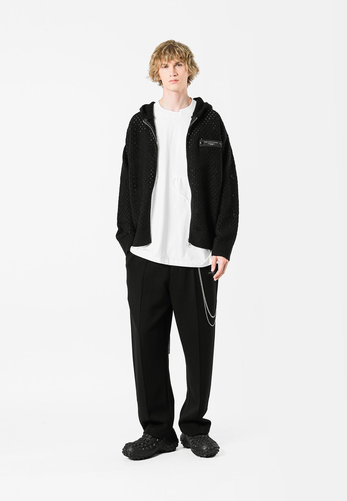 SUDADERA DE PUNTO CON CAPUCHA MWM
