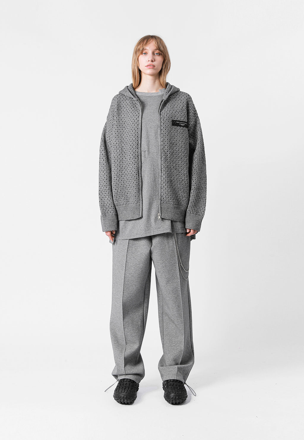 SUDADERA DE PUNTO CON CAPUCHA MWM
