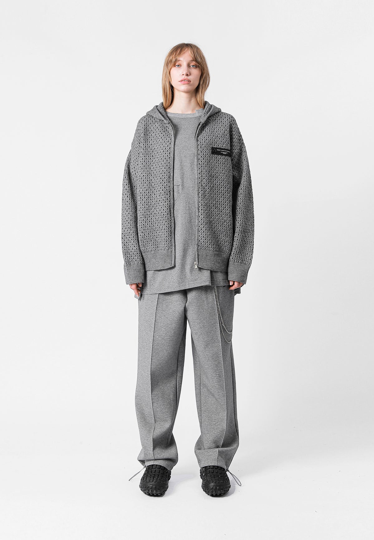 SUDADERA DE PUNTO CON CAPUCHA MWM