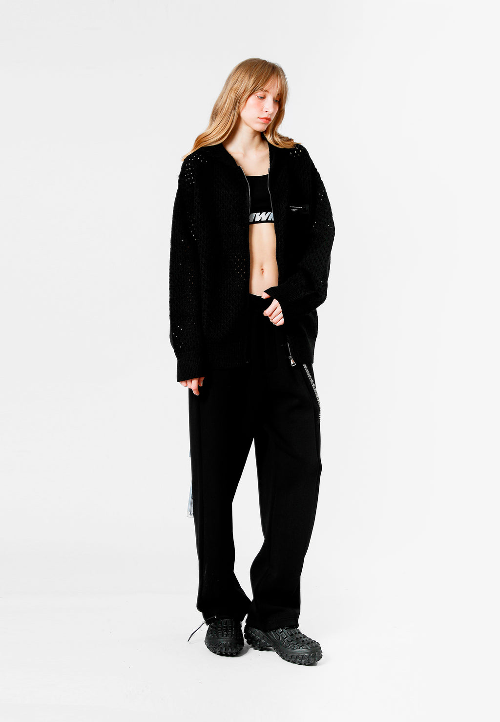 SUDADERA DE PUNTO CON CAPUCHA MWM